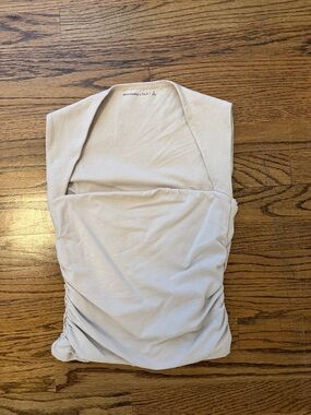 Abercrombie & Fitch Light Cream Halter Ruched Tank